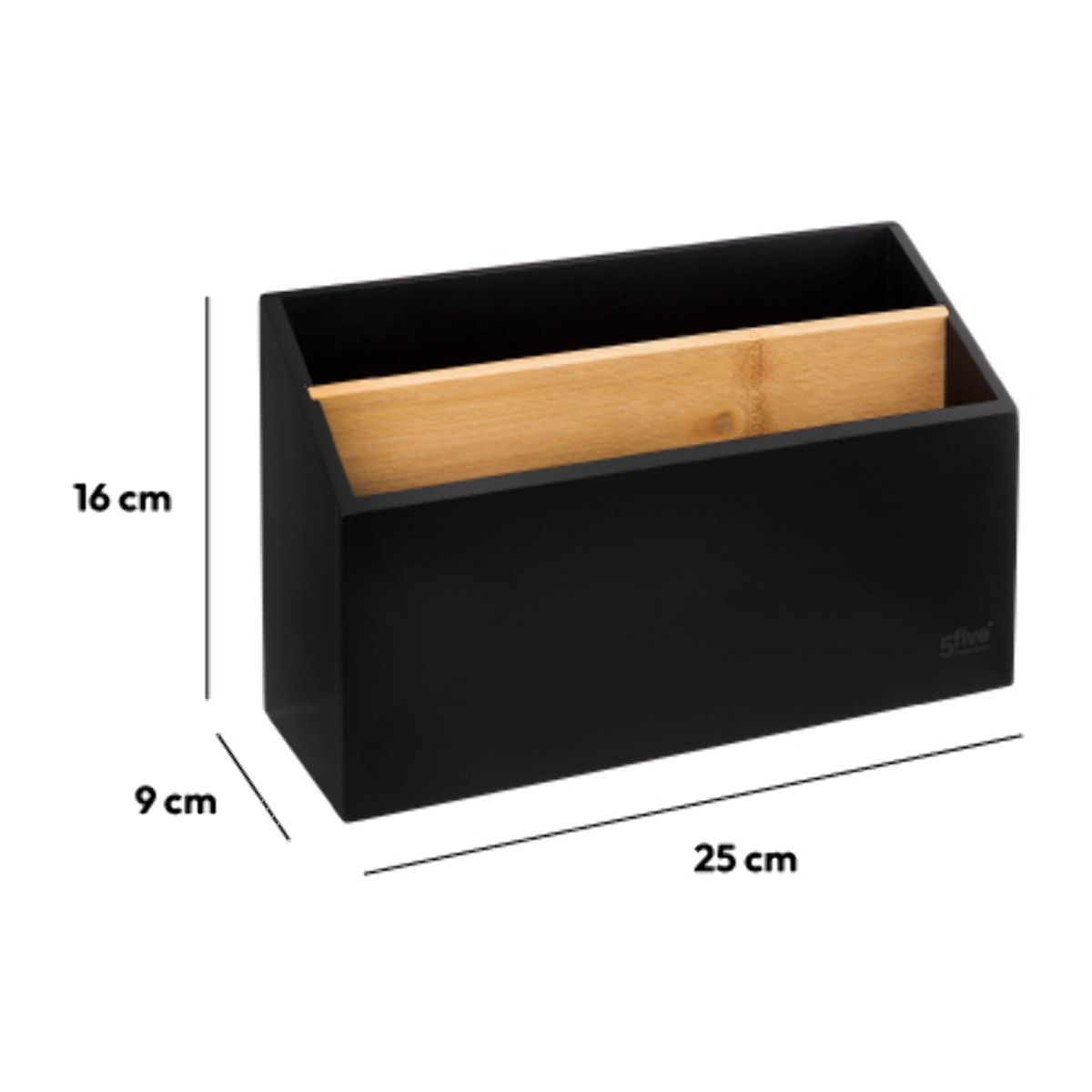 Organiseur bambou Noir Bava
