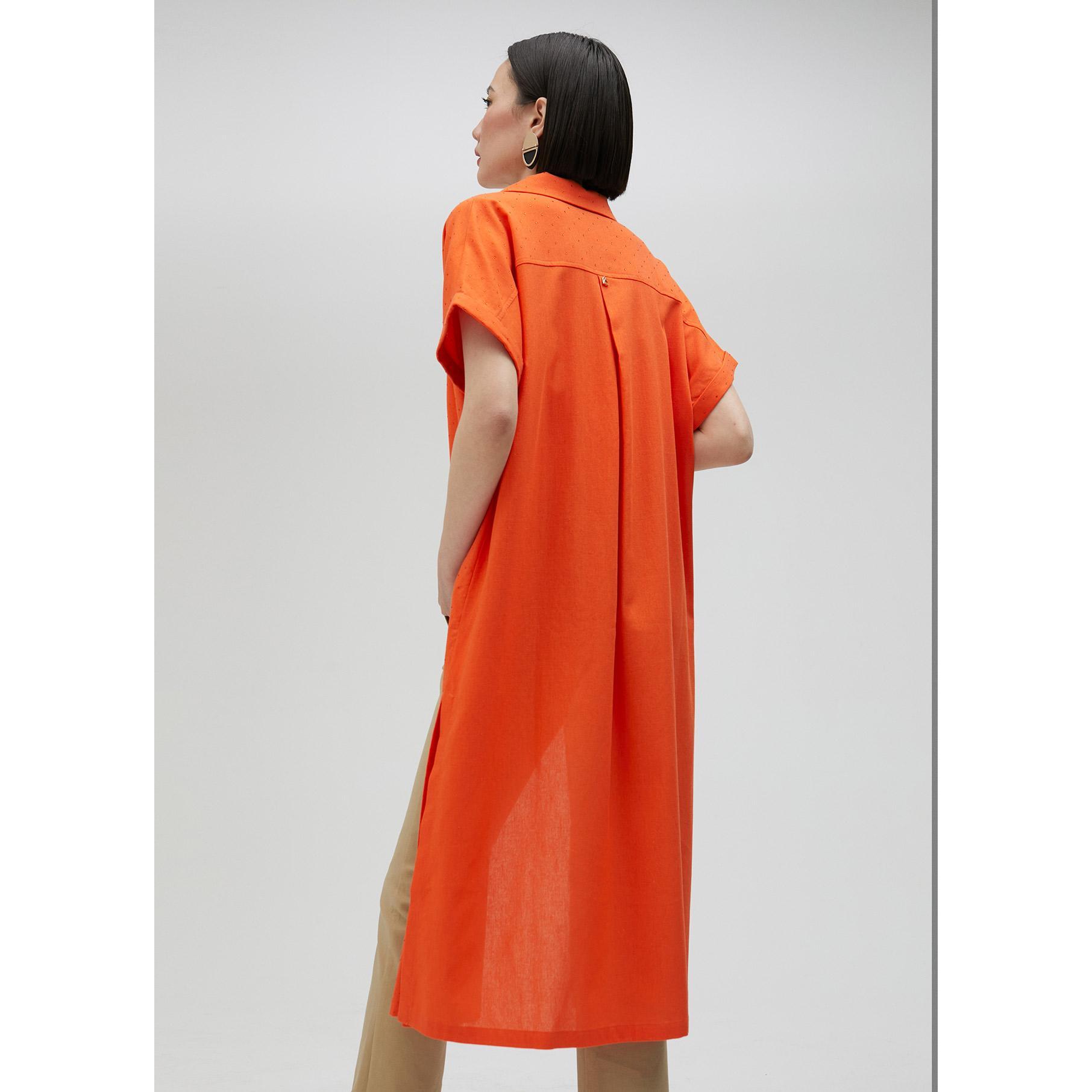 Camicione lungo con dettaglio di strass