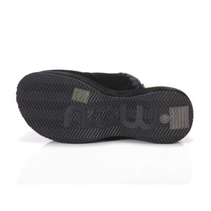 Sandali Mou Chunky Platform Suede Black Nero