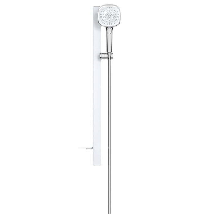 Set de douche 3 jets, blanc/chrome (SATSS31)