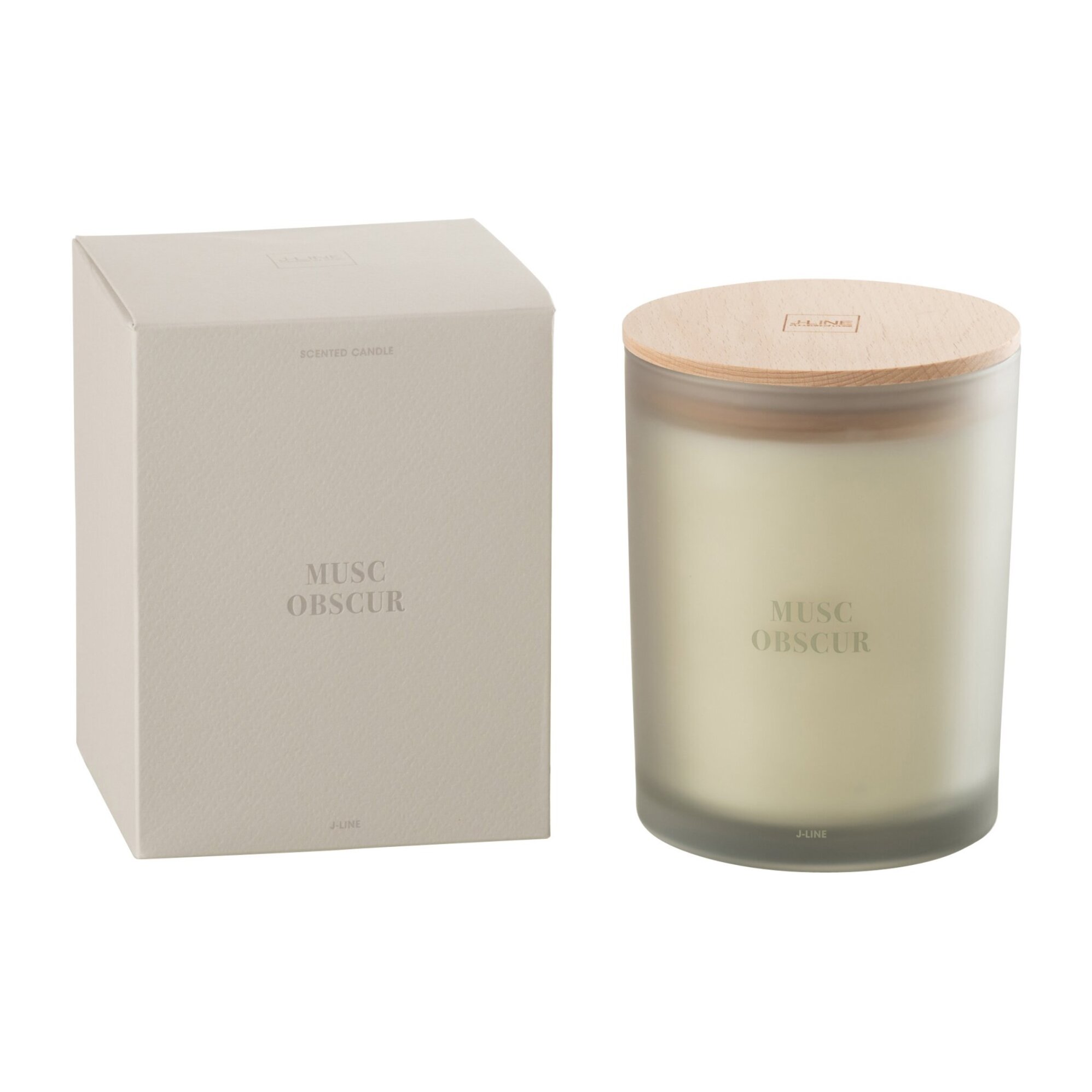 J-Line bougie parfumée Accords Essentiels - Musc Obscur - bleu - 52H