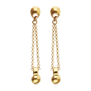 Pendiente GRAVEDAD DORADO U