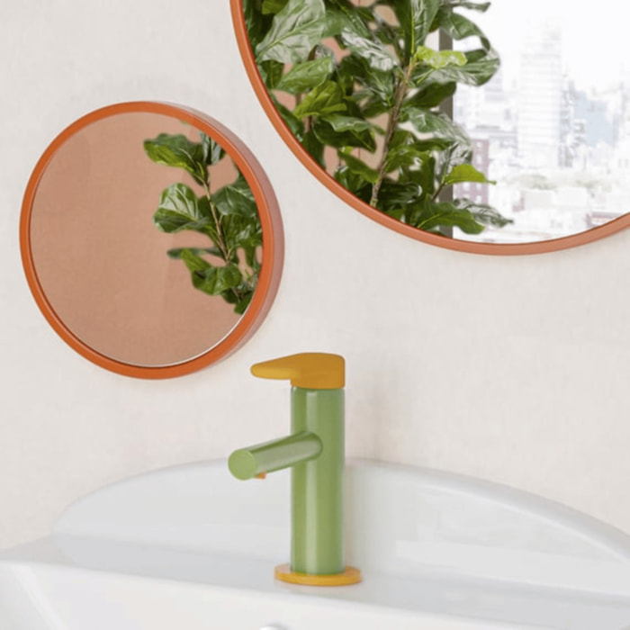 Mitigeur lavabo Sento Kids jaune et vert