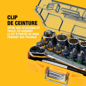 Coffret de 24 pièces avec douilles et embouts 25 mm - DEWALT - DT71516-QZ