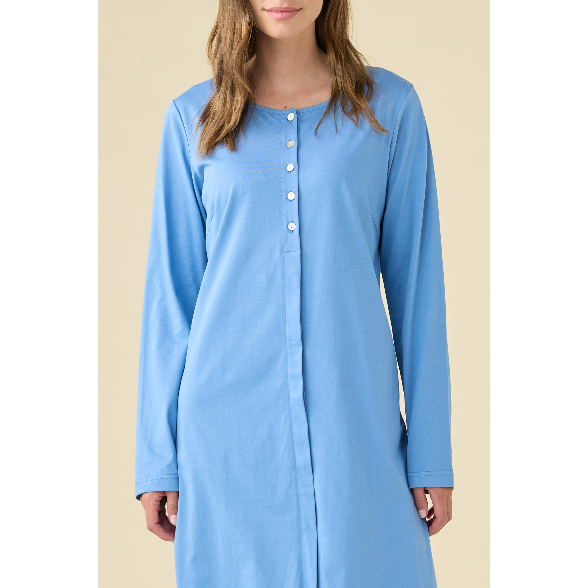 Camicia da notte donna estiva in cotone articolo essential. Noidinotte