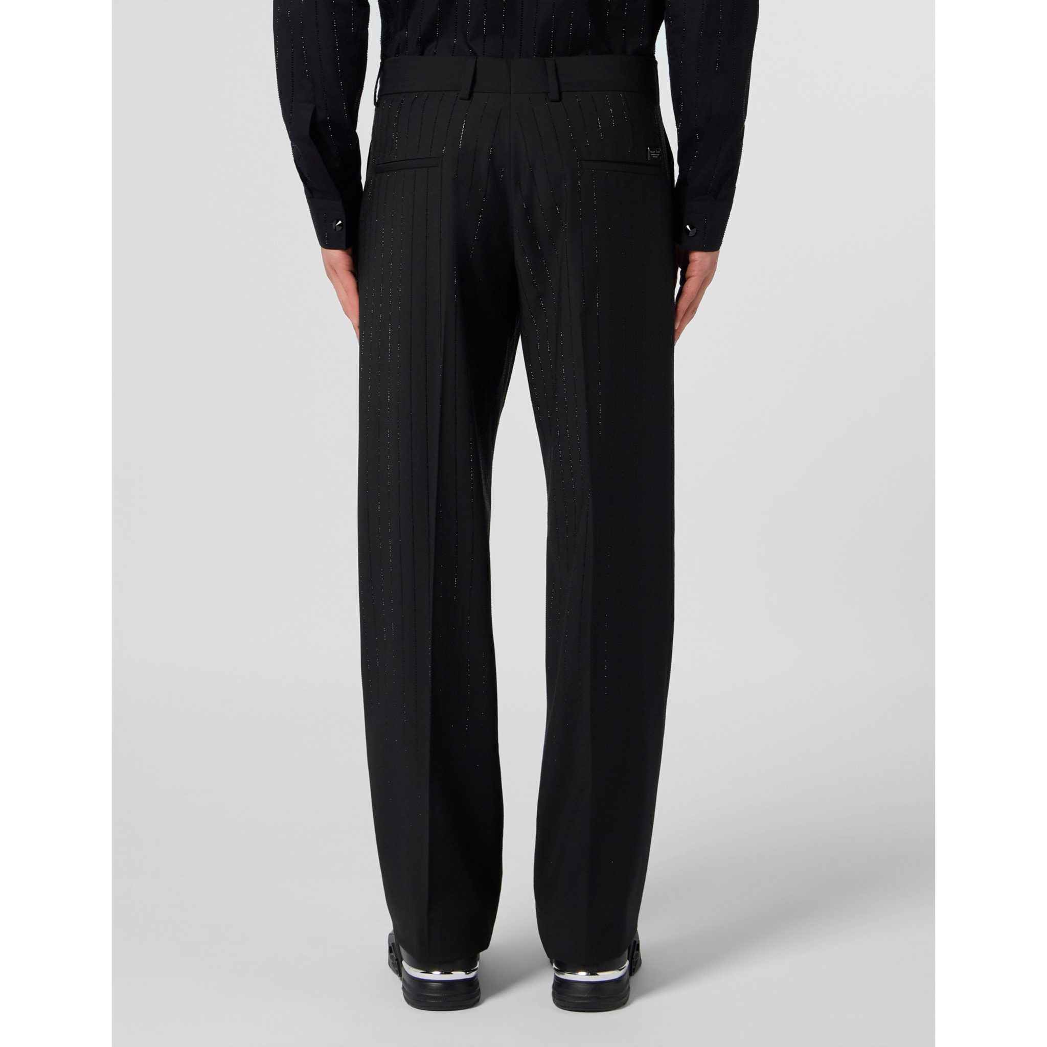 PHILIPP PLEIN Loose Fit Trousers Degrade Stones