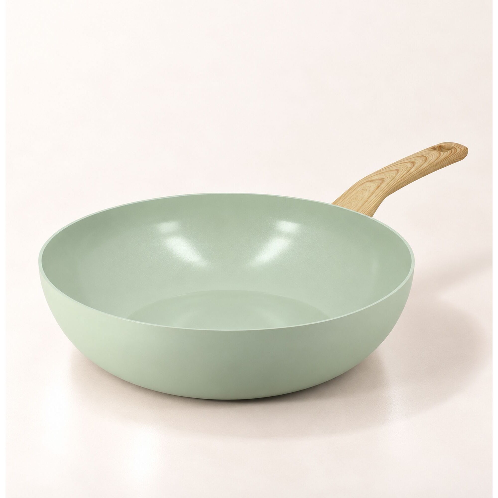 Wok 28cm avec revêtement céramique céladon - tous feux COLORAMA