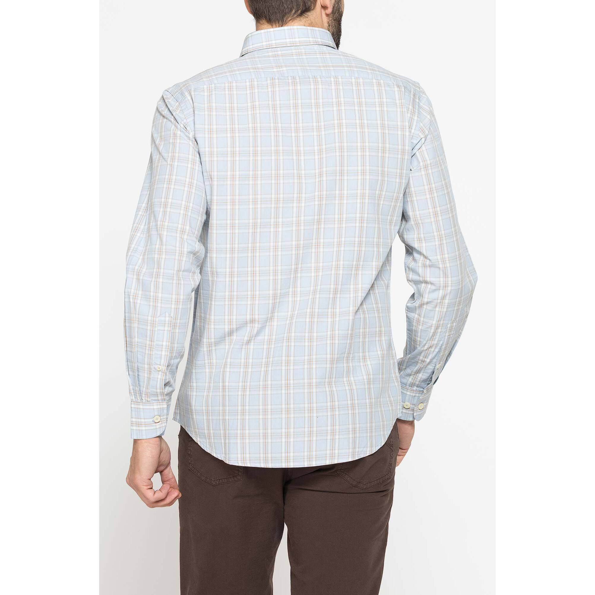 CAMICIA BUTTON-DOWN CON MANICA LUNGA E TASCHINO