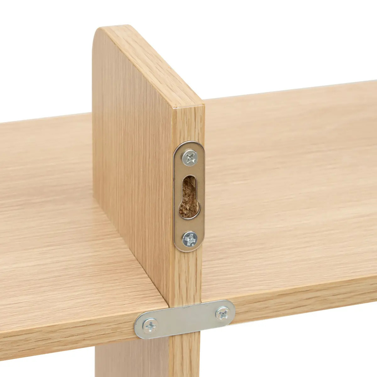 Étagère murale 2 niveaux Fixy 19x60cm beige