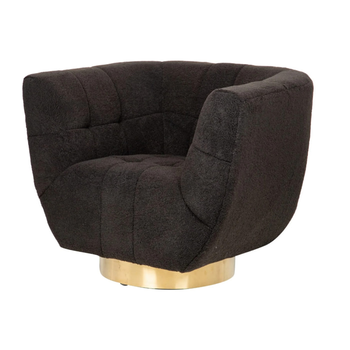 Sillon Acero Inoxidable/boucle Inari 85x75x75 Cm