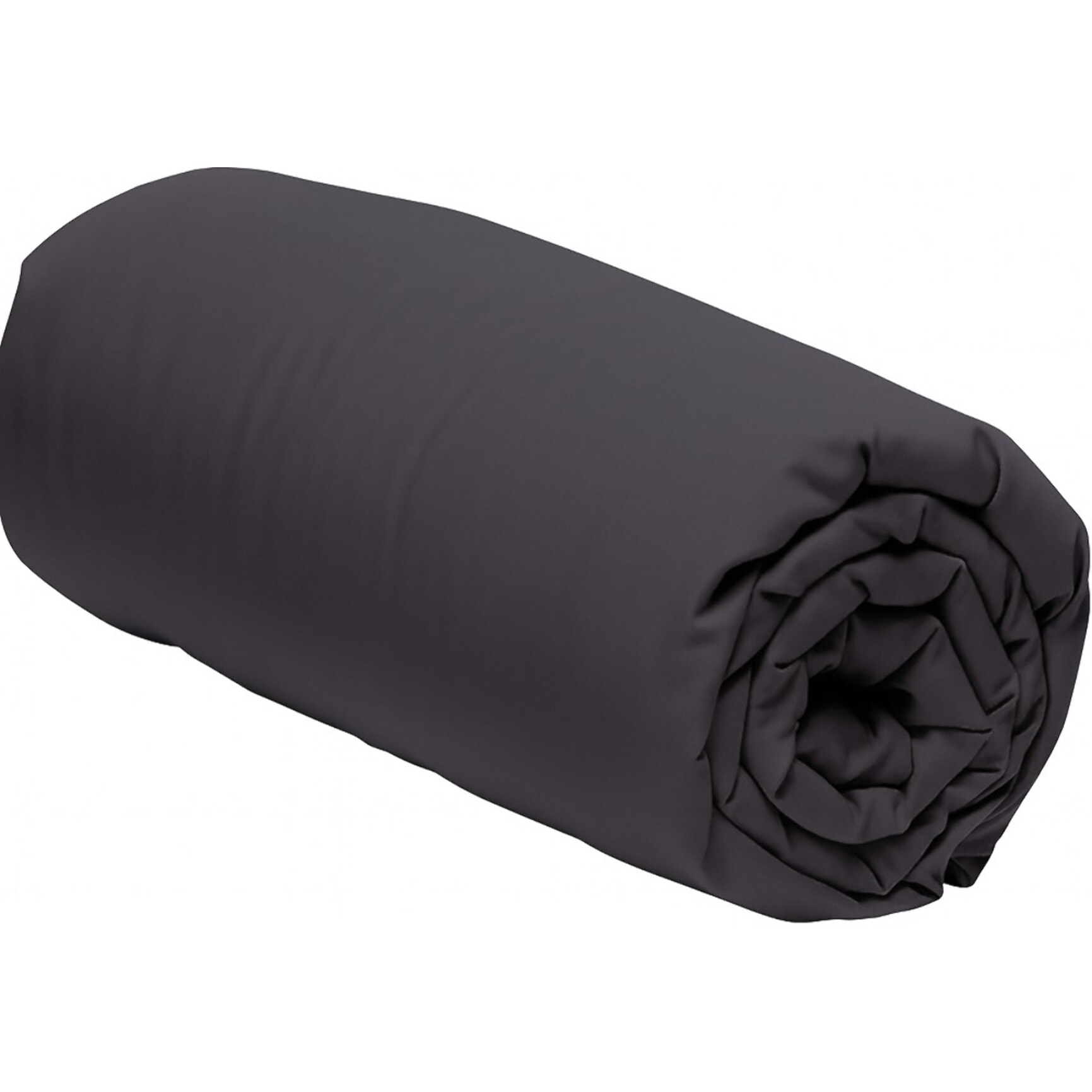 DRAP HOUSSE 2 PERS 160x200  ANTHRACITE