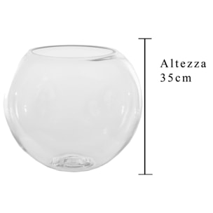 Sfera In Vetro. Diametro 40 Cm - Pezzi 1 - 39,5X35X39,5cm - Colore: Incolore - Bianchi Dino - Vasi E Cont. Vetro, Alzate