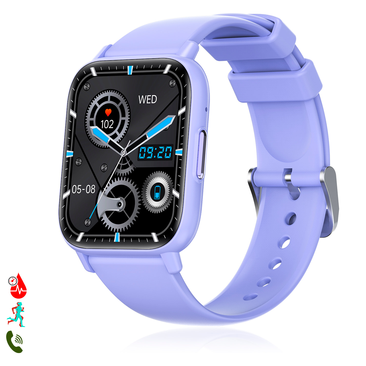 Smartwatch DM60 , multitud de modos deportivos y mediciones de salud. Llamadas bluetooth y avisos de notificaciones.