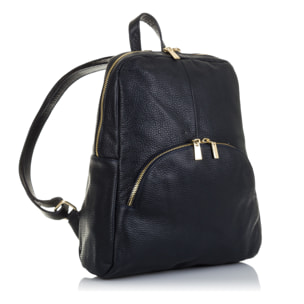 Monastier Bolso mochila Mujer.Piel auténtica Dollaro