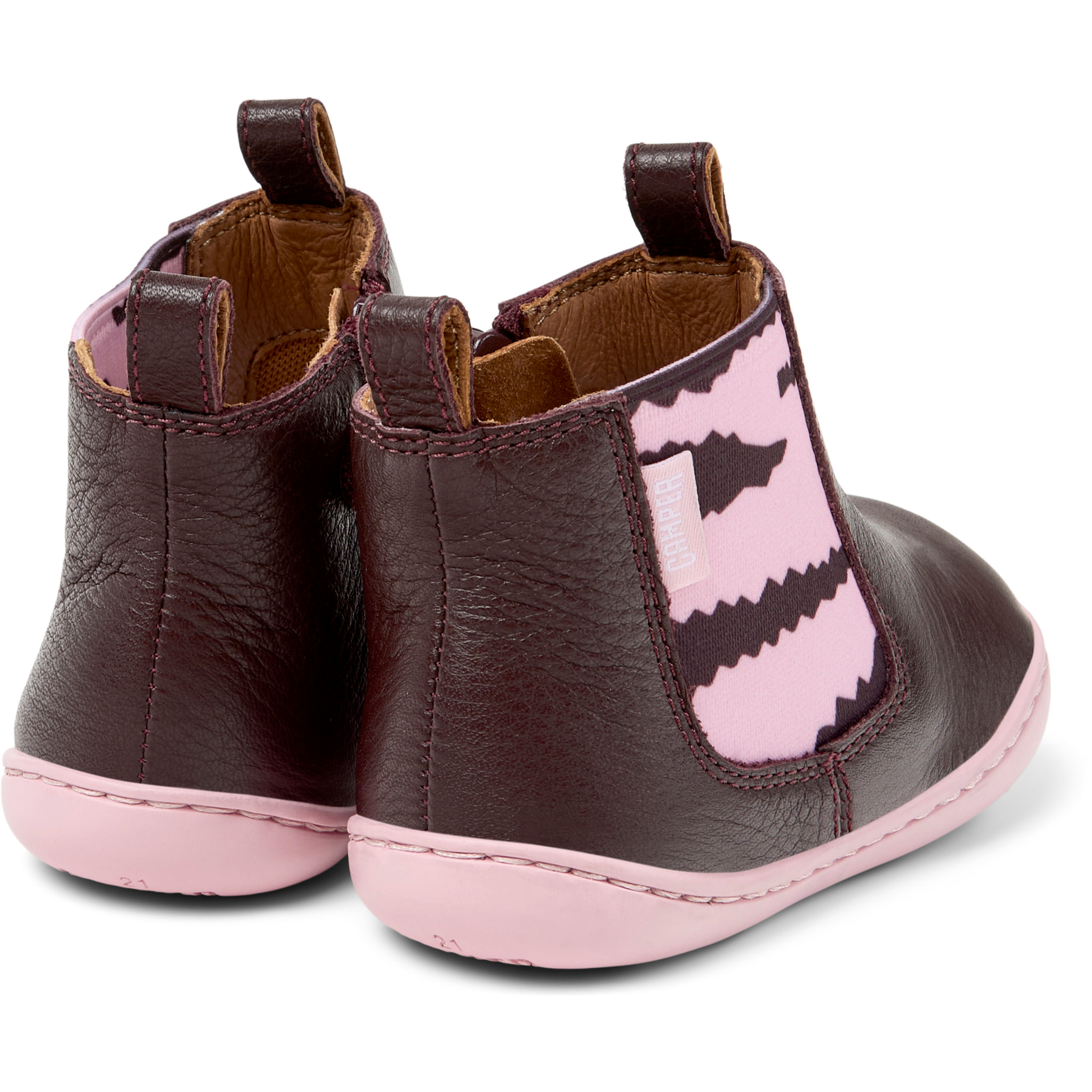 Botines - CAMPER TWS Twins - Burdeos - Cuero liso