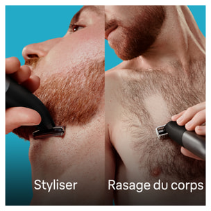 Braun - Tondeuse À Barbe Series X XT5100 - Avec Rasoir Pour Le Corps Et Le Visage