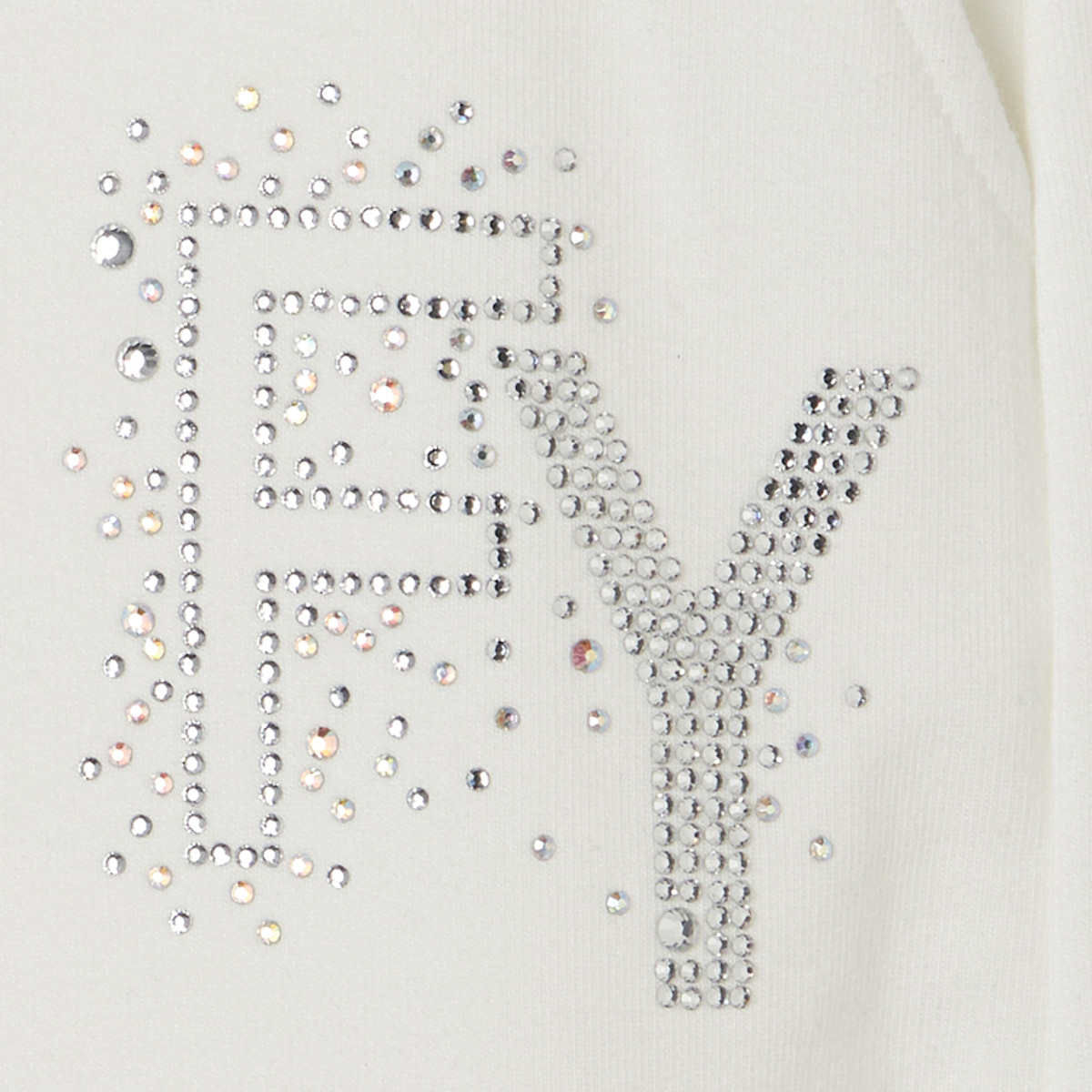 Pantaloni corti con Risvolto e Logo Strass