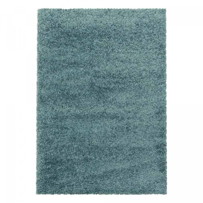 Tapis poils longs shaggy tissé motif uni RIBI