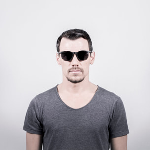 Gafas de sol OCEAN LIZARD - Negro mate arriba + carey abajo y / Ahumada