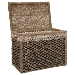 Set de 8 paniers rectangulaires - roseau