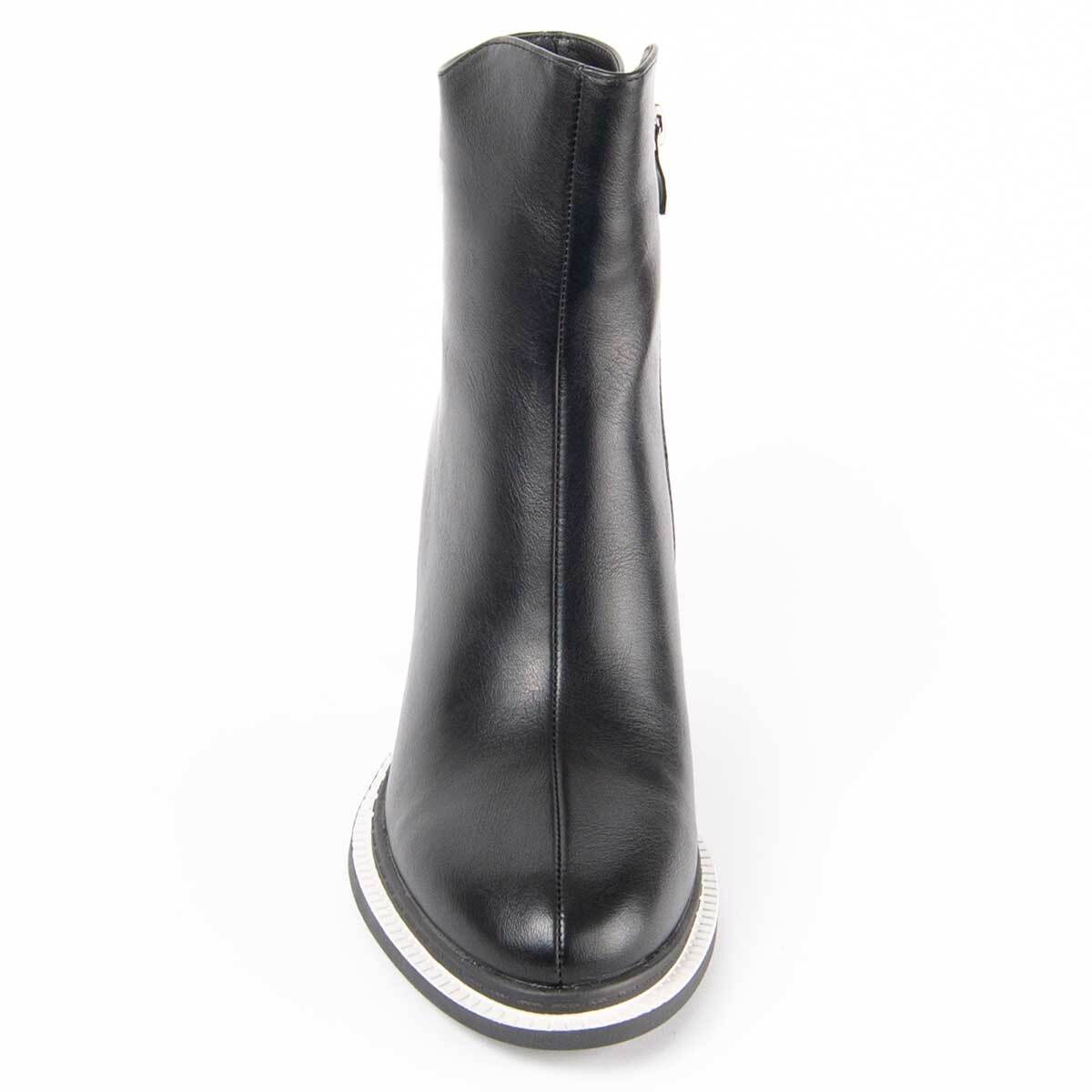 Botín De Tacón - Negro - Altura: 8 Cm