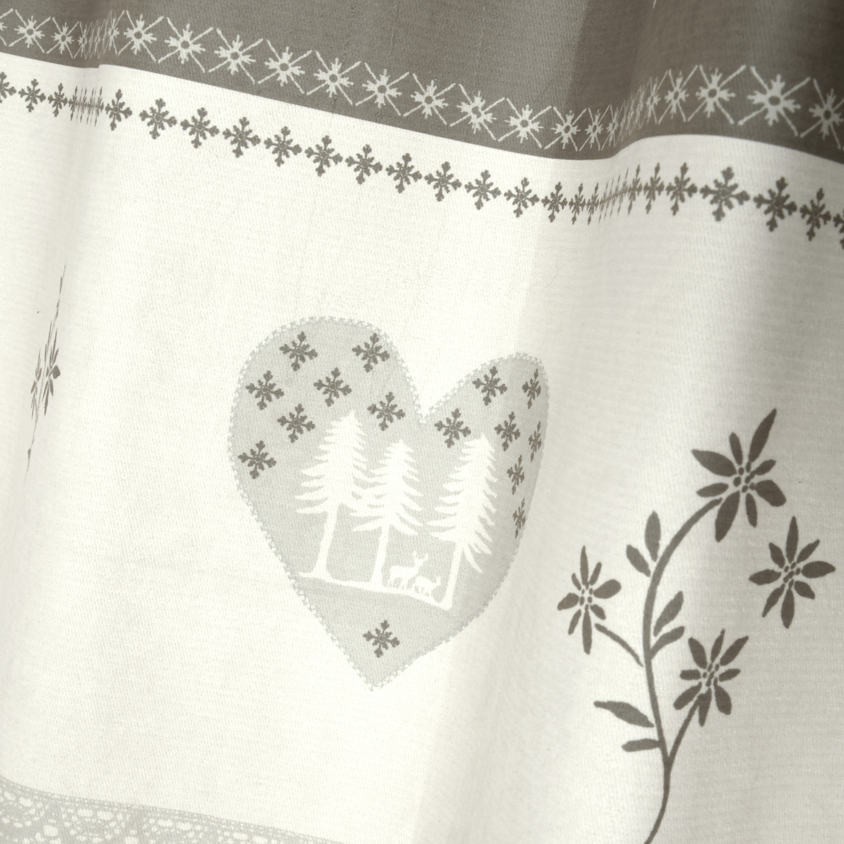 Rideau montagnard déco chalet - Naturel