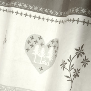 Rideau montagnard déco chalet - Naturel