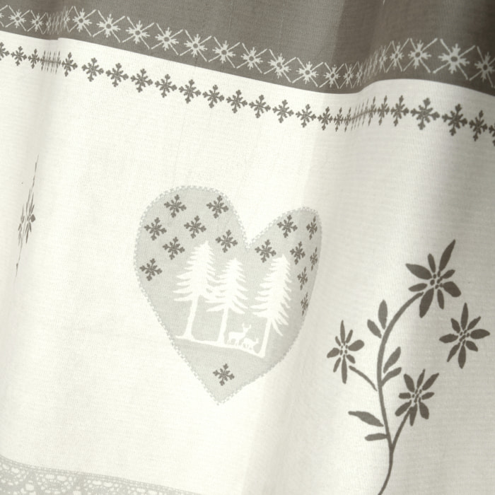 Rideau montagnard déco chalet - Naturel