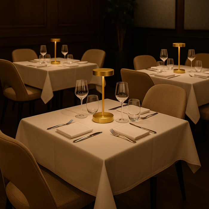 Lampe de table sans fil SANDY MINI Or H25 cm