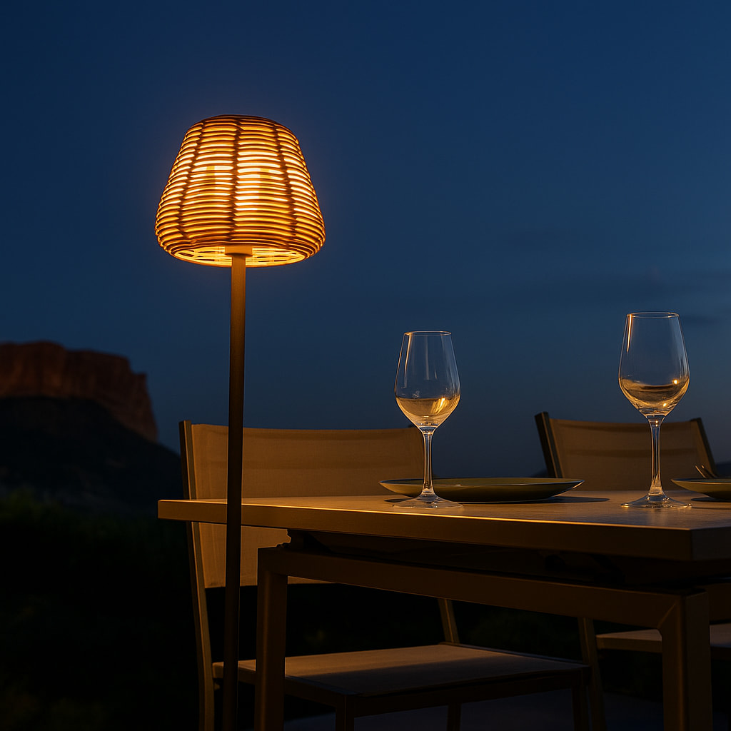 Lampadaire sans fil MIDY BOHEME H120CM