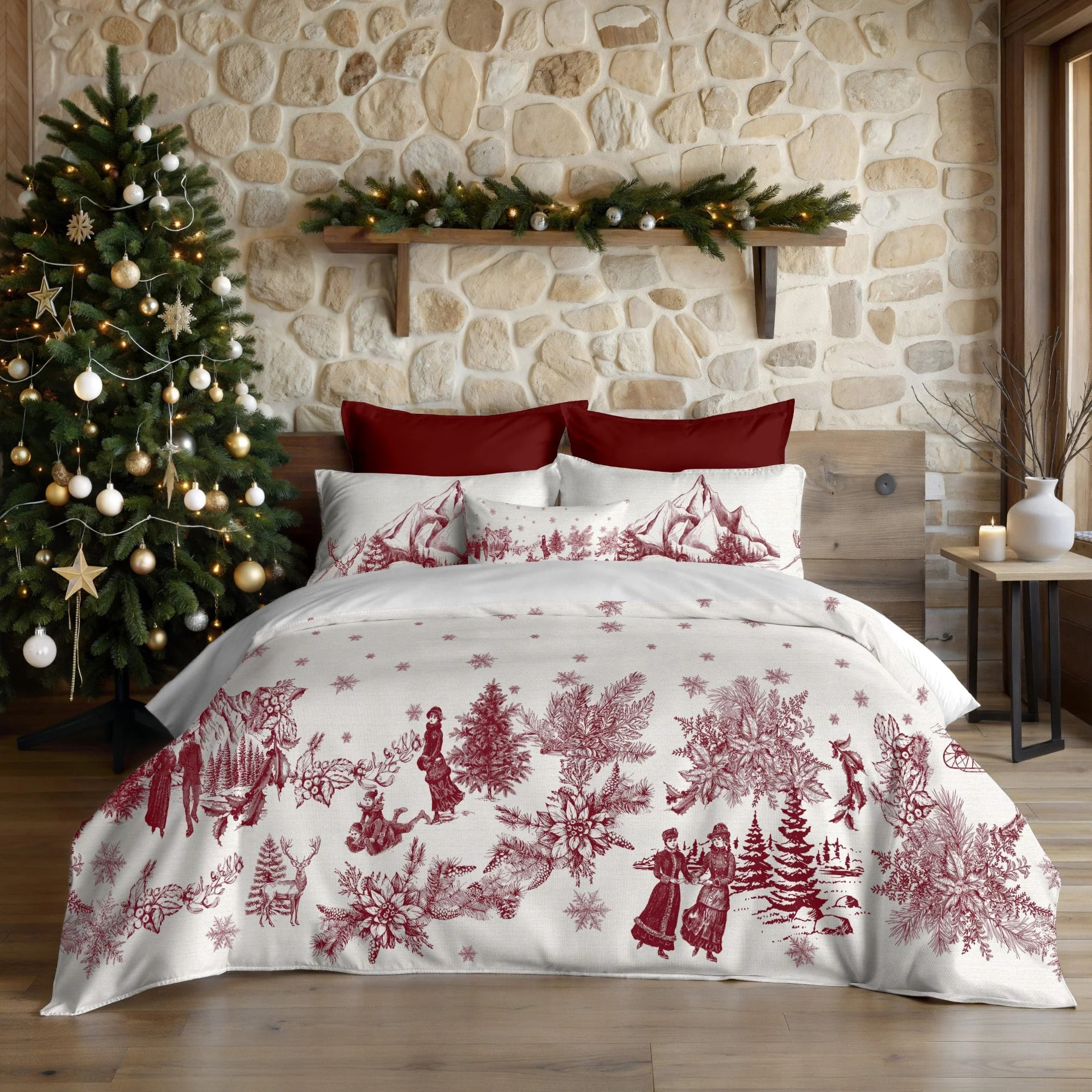 Housse de couette avec boutons-pression Toile