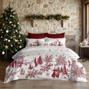 Housse de couette avec boutons-pression Toile