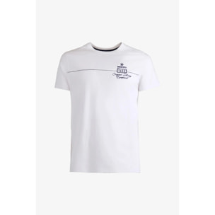 T-shirt Esercito bianca in cotone uomo