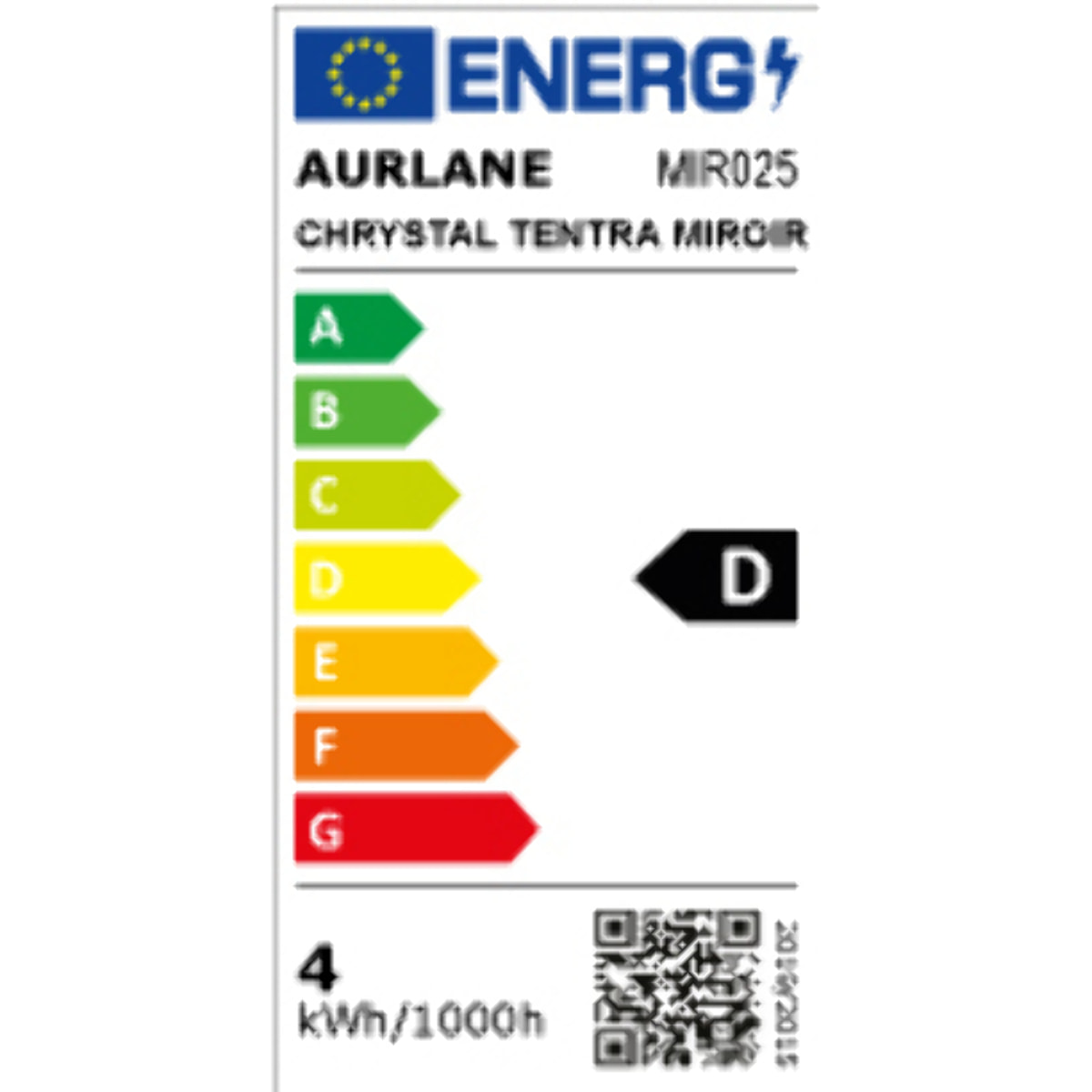 Miroir salle de bain LED auto-éclairant BORDER LINES 70x45