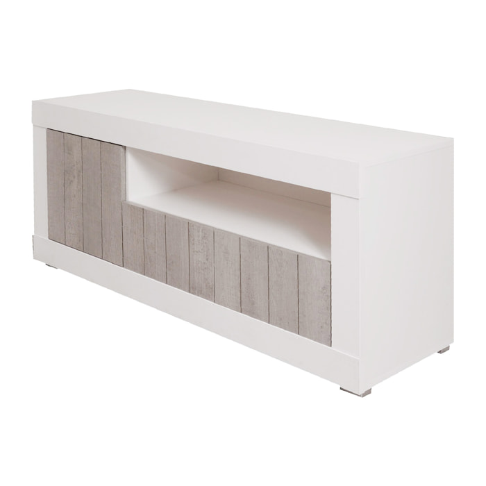 Mobile porta tv per soggiorno, 137 x 42 x 56, Bianco