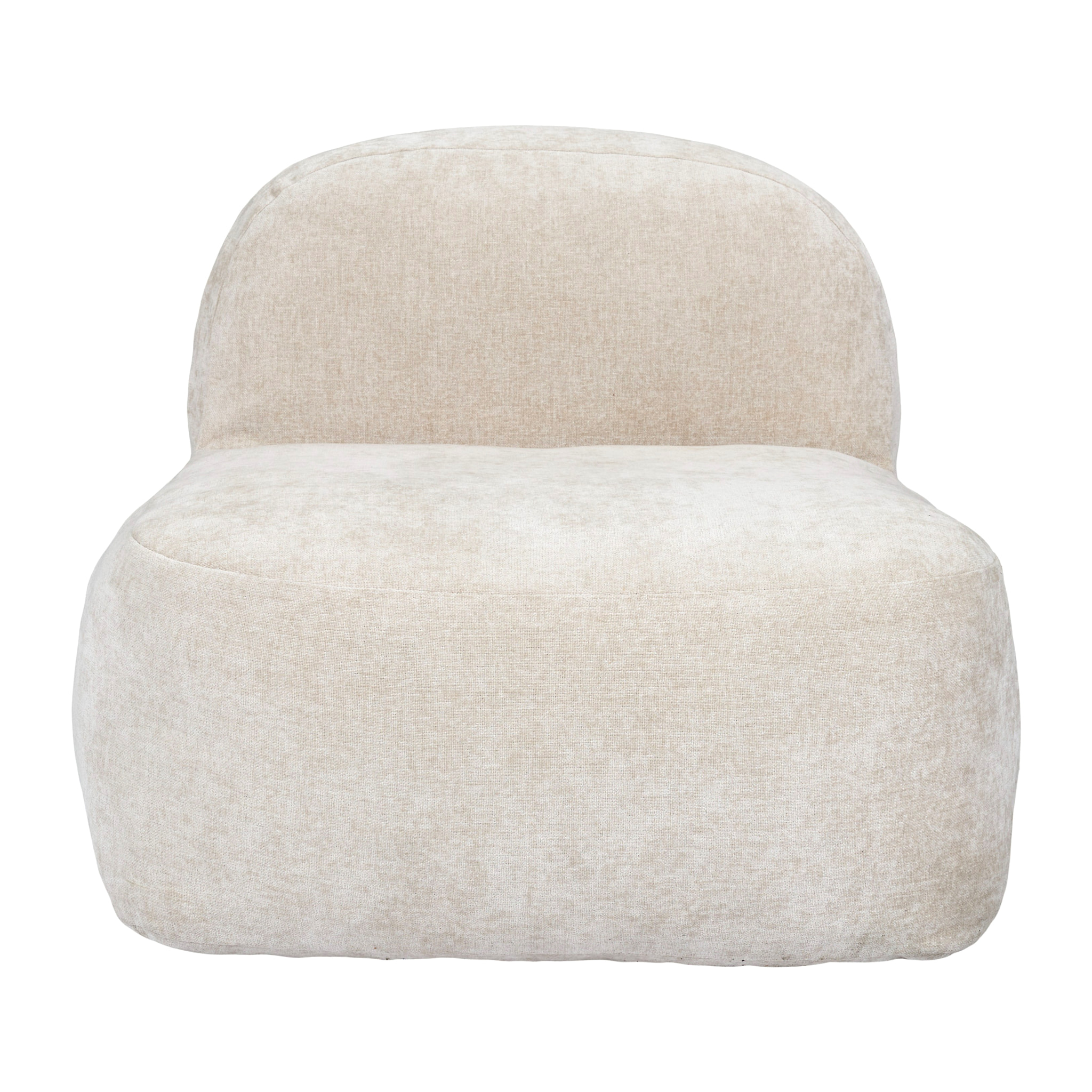 Fauteuil - HOME DECO FACTORY - Emilia - Compact - Doux - Beige
