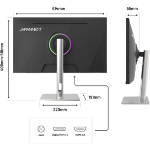 Ecran PC Gamer JAPANNEXT JN-IPS27G300Q-H 27" WQHD 300Hz IPS HDR10 AMD FreeSync