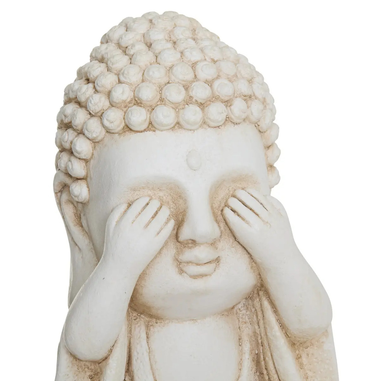 Statuette bouddha Ilan blanc