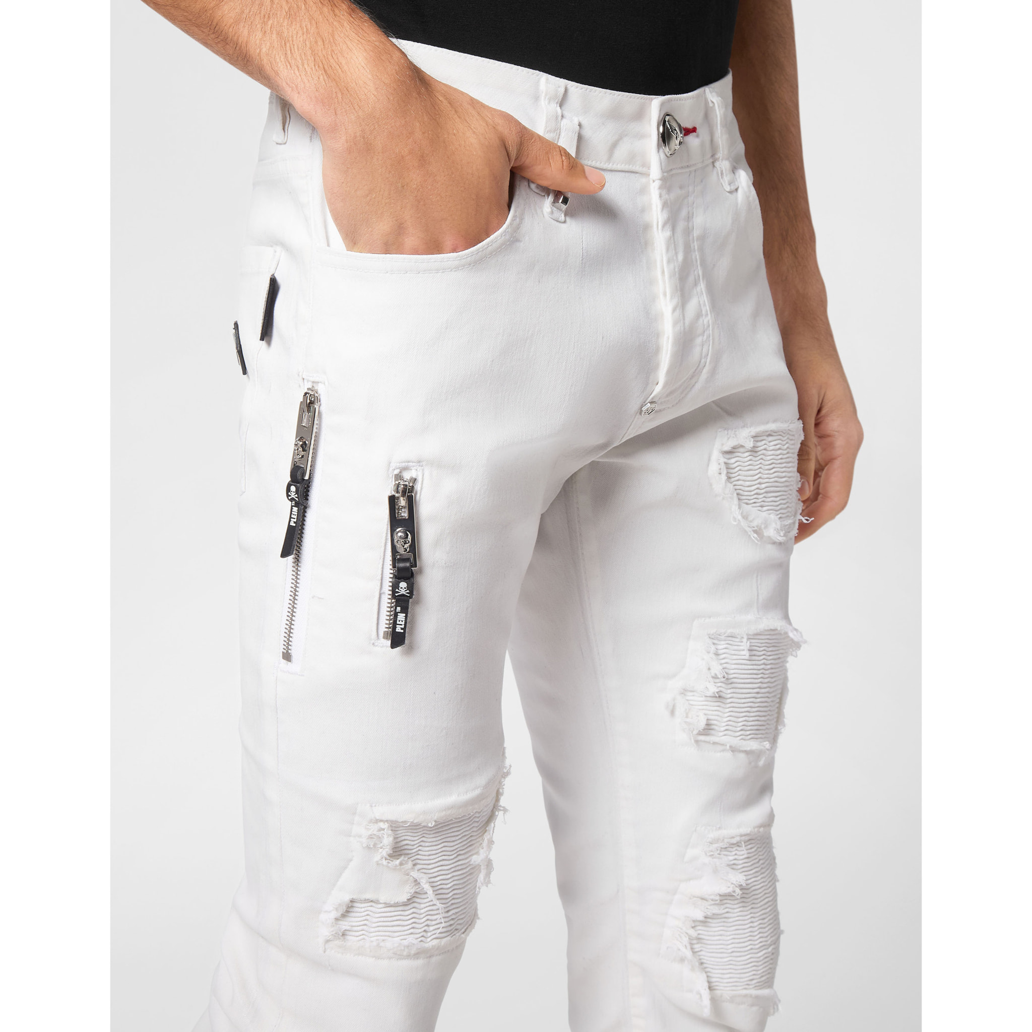 PHILIPP PLEIN Vaqueros de corte recto ROCK STAR