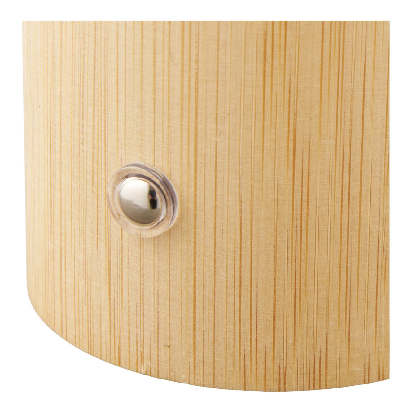 Lampada da tavolo Stafford ricaricabile in bambù e bianco