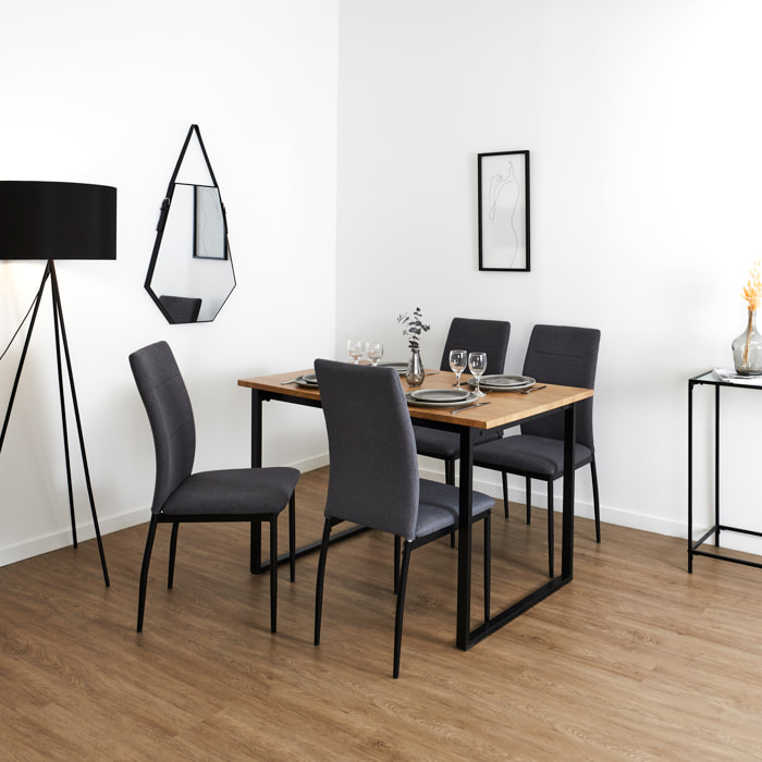 Table Et 4 Chaises Tissu Abbott M1