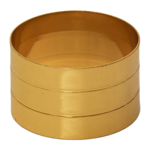 Rond De Serviette Dore X4