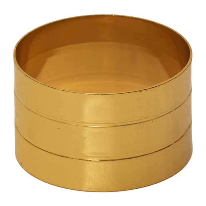 Rond De Serviette Dore X4
