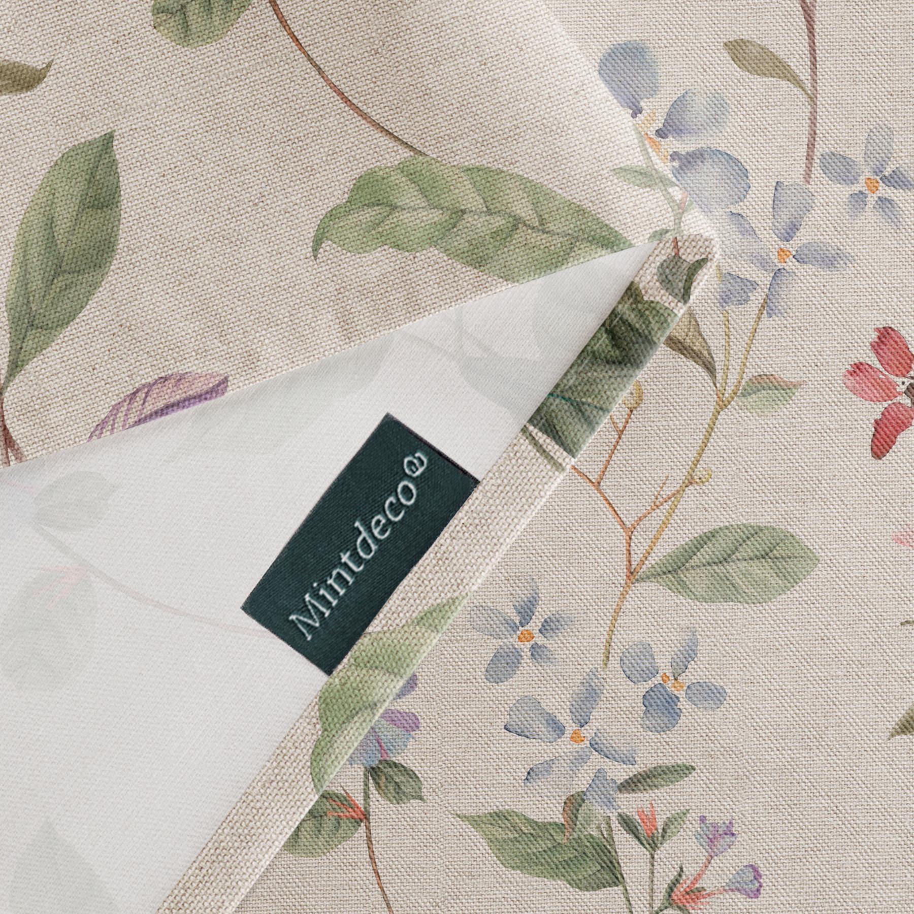 Nappe anti-taches PEONIA MULTICOLORE - en 100 % coton