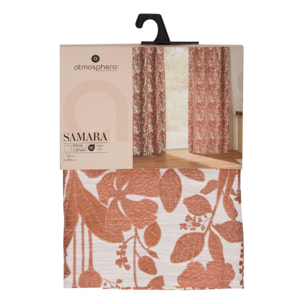 Rideau Samara 140x260cm terracotta