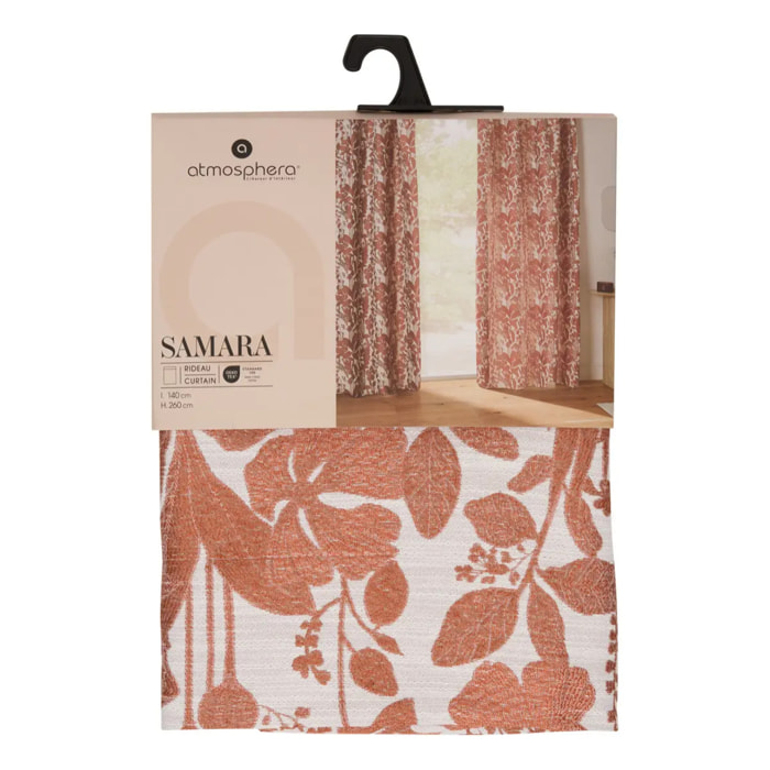 Rideau Samara 140x260cm terracotta