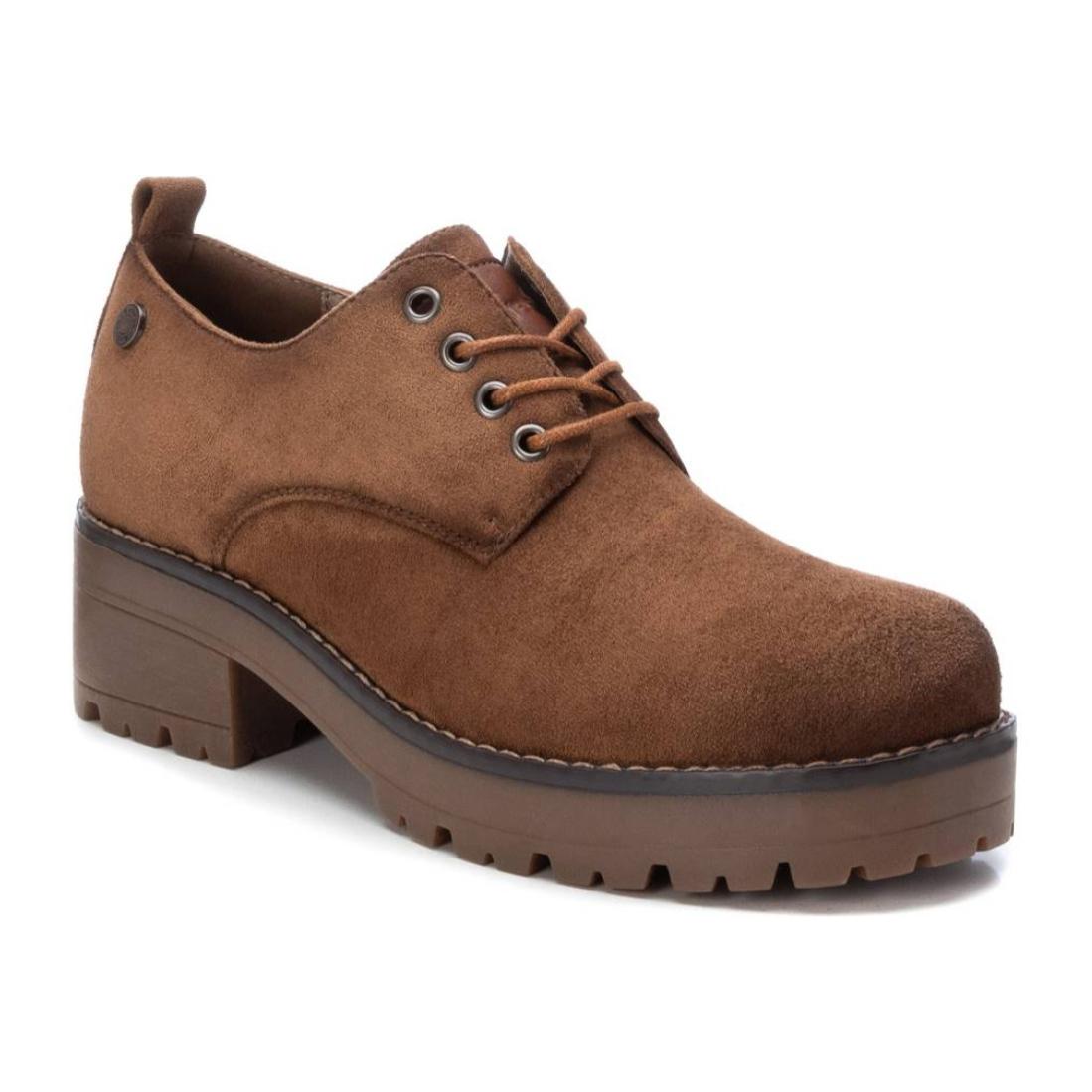 Zapato blucher/derby camel