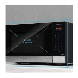 Cecotec Micro-ondes de 23 L avec grill ProClean 6110