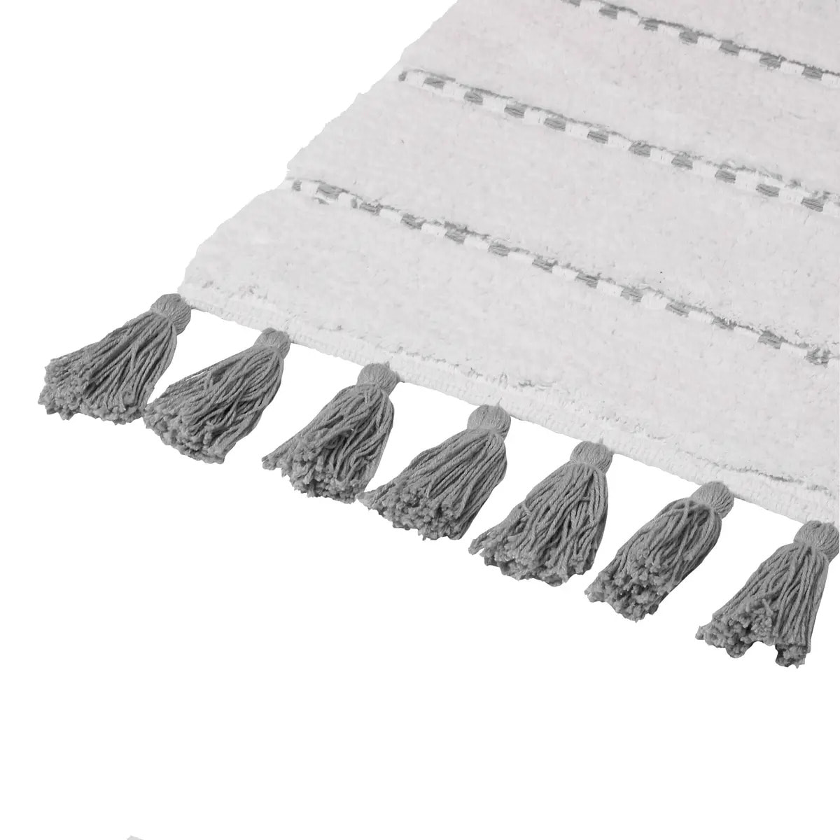 Tapis 50x75cm gris blanc