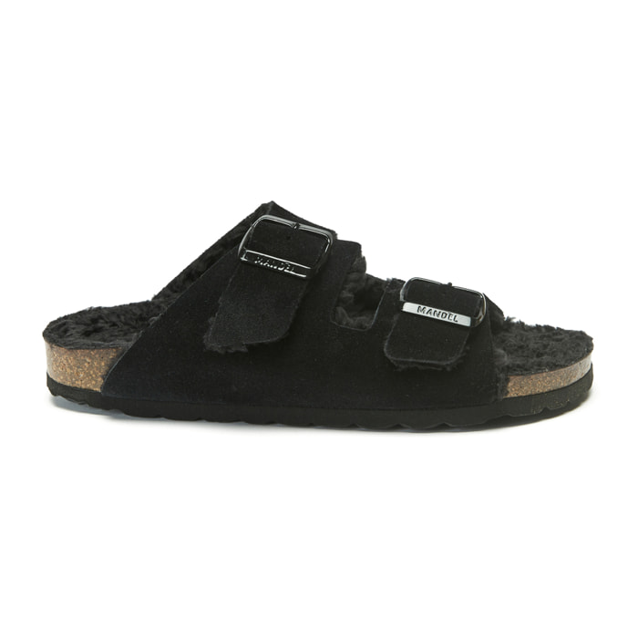 Ciabatta Mandèl Suede Nero